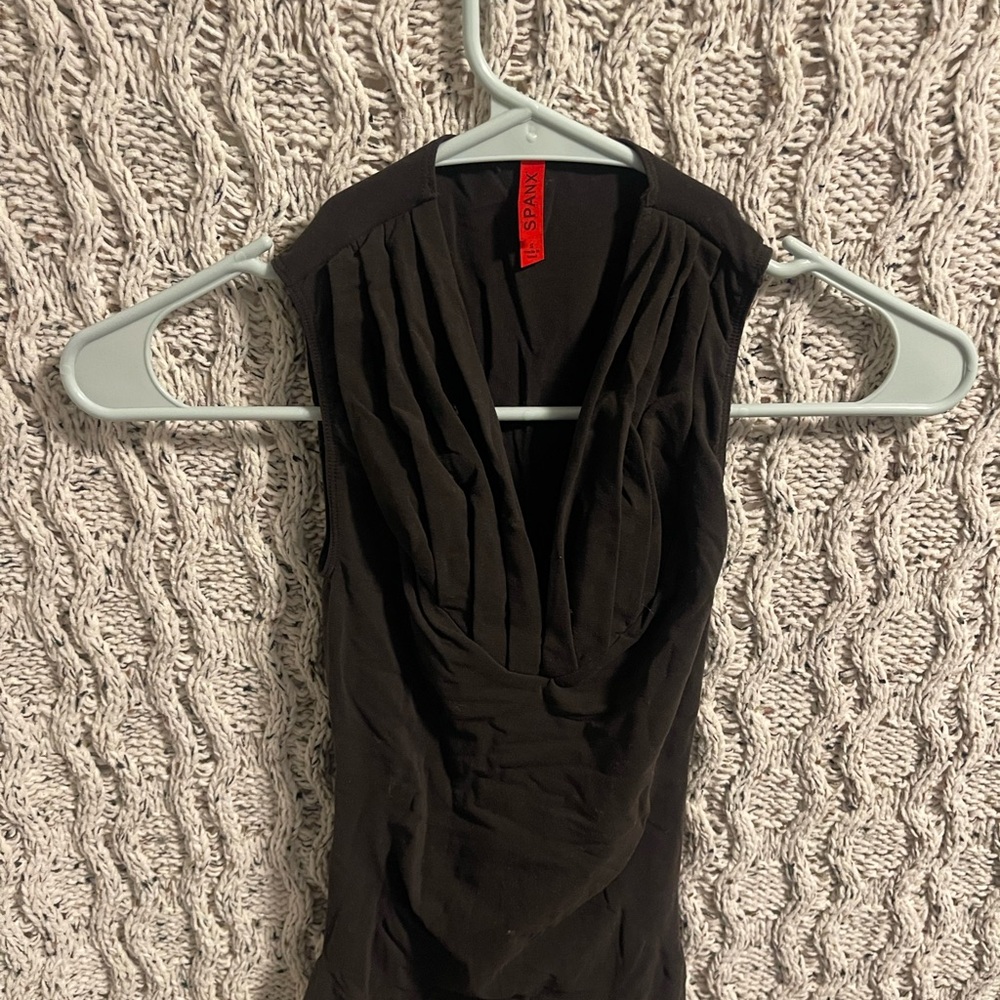 SPANX Elegant Black Sleeveless Top